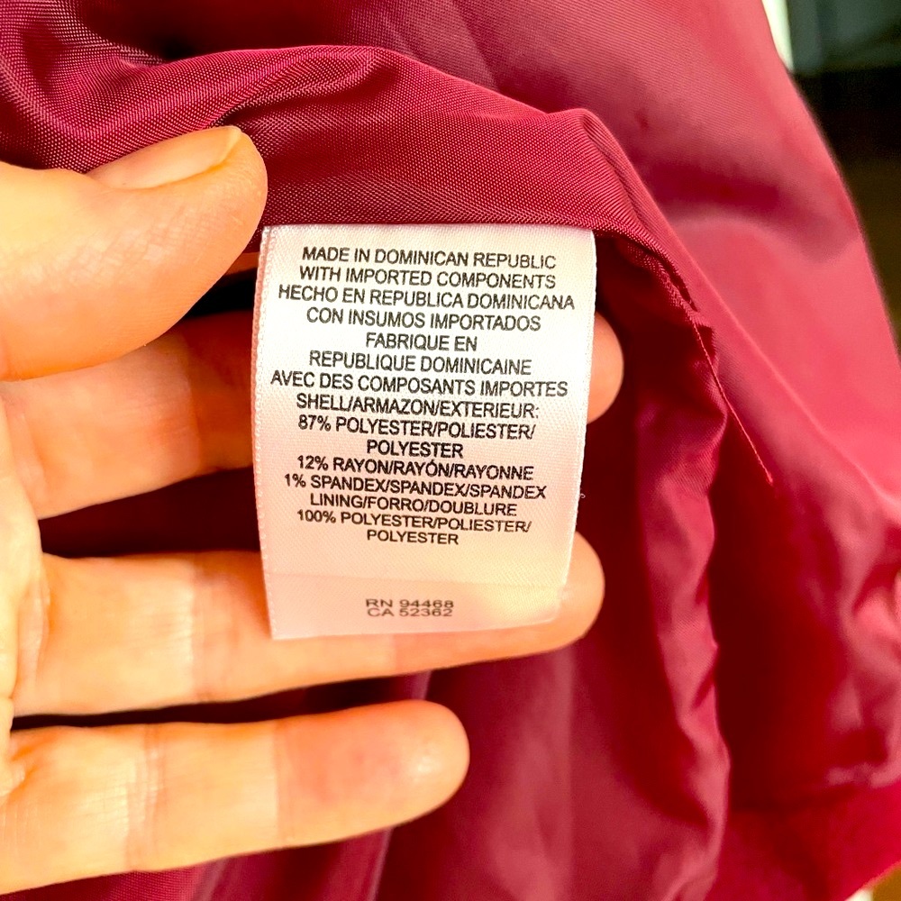 Liz Claiborne Red Peacoat - Picture 6 of 9